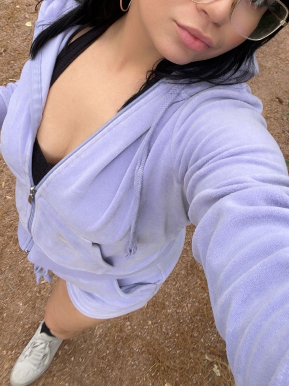 Lavender Zip-Up Hoodie - Women's Casual Pullover